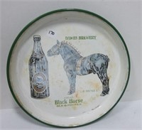 Dawes Black Horse Ale Porcelain Tray 12 1/4"