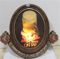 Stroh's Beer On Tap Light Up Sign