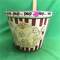 LARGE Ceramic Popcorn Snack Bowl M M M. . .