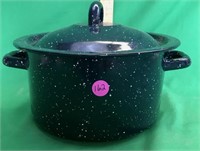 Small Graniteware Campfire Soup Stew Pot