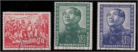 DDR Stamps #82-84 Used Mao Tse Tung CV $97.50
