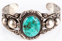 Jewelry Sterling Silver Turquoise Cuff Bracelet