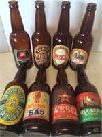 8 International Large Beer Bottles