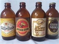 4 Stubby Bottles - Jockey Club, etc.