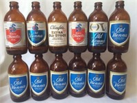 12 Old Vienna & O'Keefe Stubby Bottles