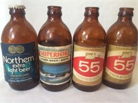 Lot of 4 Northern Breweries Stubby Bottles