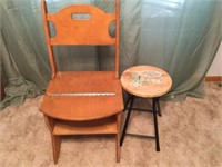 Chair Folds into Stepstool & Stool