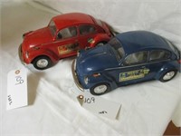 Volkswagen Beetles-Red & Blue