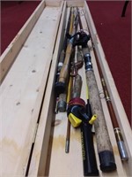 Fishing Rods In Wood Case
