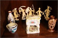 Five Oriental Figurines & Misc.