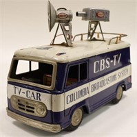 Tin C.B.S.-TV Columbia Broadcasting System TV-Car