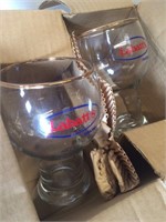 2 New in Box Labatt's Award Beer Glasses