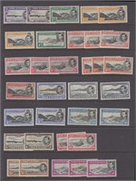 Ascension Stamps #40-49 perf varieties CV $741.75