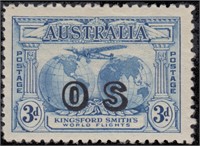 Australia Stamps #O1-O5 Mint HR CV $457.50