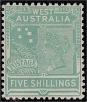 Western Australia Stamps #89-98 Mint HR CV $494