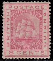 British Guiana Stamps #107-111 Mint HR CV $331.50