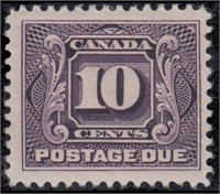 Canada Stamps #J1-J10 Mint HR F/VF CV $409.50