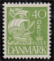 Denmark Stamps #232-238 & 232A - 238J MH CV $178