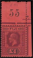 Fiji Stamps #91a Mint NH F/VF w/ Margin # CV $300+