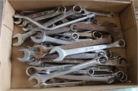 Flat of open & box end wrenches