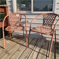 Orange Steel Lawn Chairs