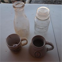 Milk Glass and Pottery Finds