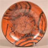 Pennsylvania Redware Plate Dated 1847.