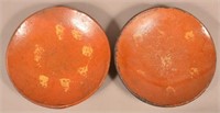 Two Pennsylvania 19th Century Redware Chargers.