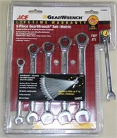 6 pc. Gear Wrench metric wrench set in
