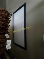 Black metal, wall mount frames