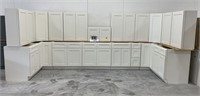 Shaker white solid wood premium kitchen cabinets,