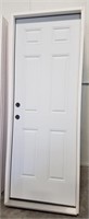 6 panel, 3', RH swing, double bore, exterior door