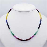 $3919 14K  Rainbow Ruby, Emerald, Sapphire, Corund