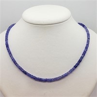 $2375 Silver Tanzanite(42ct) Necklace