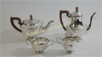 BIRKS STERLING FOUR PIECE TEA  AND COFFEE SET