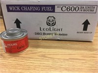 Case of 24 New Leo Light Wick Chaffing Fuel