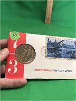 1973 Bicentennial First Day Cover Collectible Coin