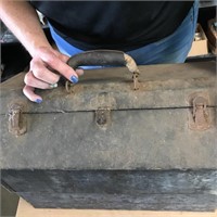 Large Vintage Tool Box / Extends When Opened