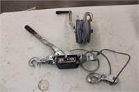 2 ton Come-a-long and Winch w/cable