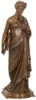 Henri Lepind Bronze Sculpture of "Erato"
