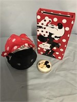 MINI MOUSE AND POKA DOTS COIN PURSE/NOTEBOOK