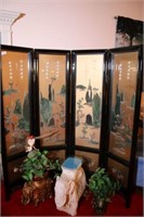 Oriental Four Section Screen