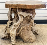 Gorgeous Copper and Driftwood Table