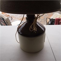 Stoneware Jug Lamp