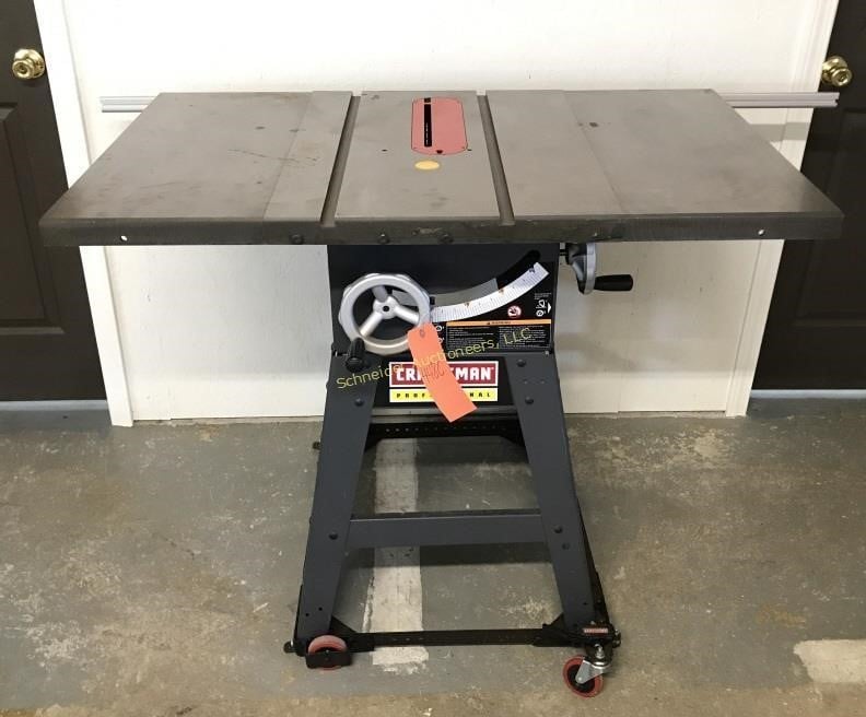 Rolling Stand Schneider Auctioneers, Craftsman Table Saw Rollers