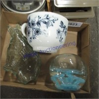 Fish bottle, cup, paper weight