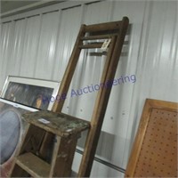 2-step ladder, iron board frame