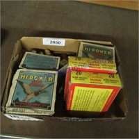 Old ammo boxes, some w/ ammo