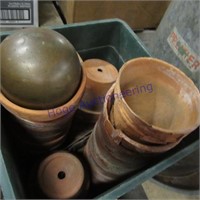 Small clay pots
