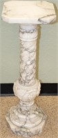 Classic Ivory Colored Marble Pedestal